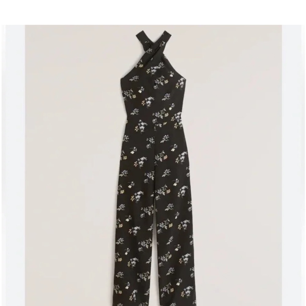 Abercrombie & Fitch Twist-Front Halter Jumpsuit NWT!